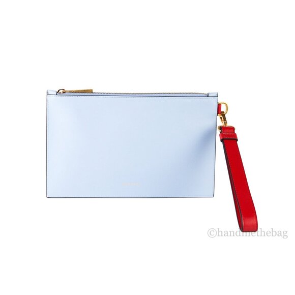 NEW Versace X Disney Cinderella Mice Wrist Clutch Smooth Printed Leather Pouch S - Picture 7 of 7